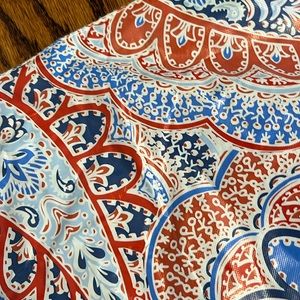 TWO outdoor table cloths